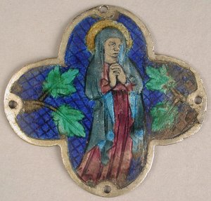 Plaque avec la Vierge en deuil, catalane, 14ème siècle - Unbekannt