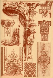 Ornements en plâtre, France, 17ème et 18ème siècles, 1898 - Unbekannt