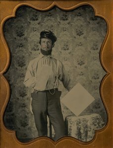 Plâtrier avec un chapeau en toile cirée, années 1850-60 - Unbekannt