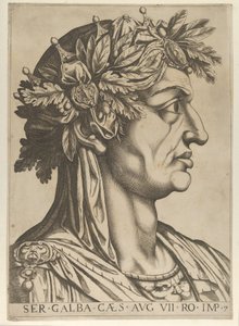 Planche 7: Servius Galba de profil à droite, extrait de 