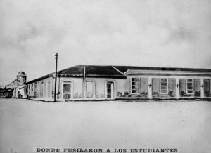 Plaza la Punta, où les étudiants en médecine ont été exécutés, 1871, années 1920