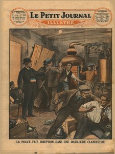 Raid de la police sur une distillerie illicite, 1930 - Unbekannt
