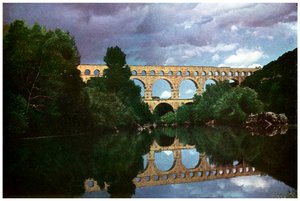 Pont du Gard, aqueduc romain, Nîmes, France, 1956 - Unbekannt