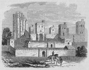 Château de Pontefract, vers 1880