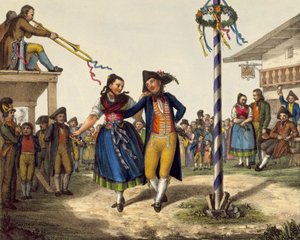 Festivités populaires, milieu du XIXe siècle - Unbekannt
