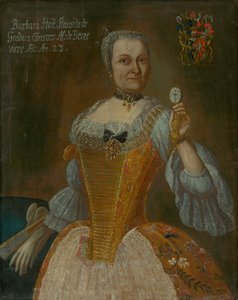 Portrait de Barbora Horváthová-Stančičová avec une montre - Unbekannt
