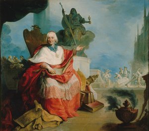 Portrait du cardinal Louis Antoine de Noailles 1651-1729, 1729 - Unbekannt