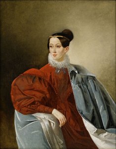 Portrait de la comtesse Yelizaveta Ivanovna Kropotkina 1803-1836, née Dorokhova - Unbekannt