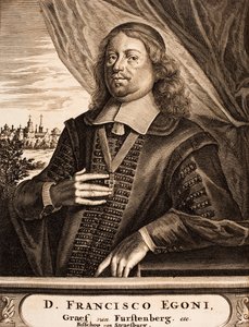 Portrait de Franz Egon von Fürstenberg-Heiligenberg 1626-1682, prince-évêque de Strasbourg, 1675 - Unbekannt