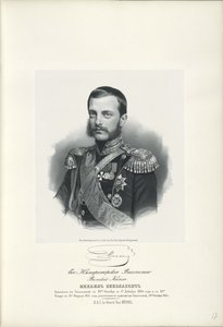 Portrait du Grand-Duc Michel Nikolaïevitch de Russie, 1832-1909, 1858