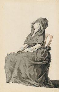 Portrait de Marie-Antoinette pendant son procès, 1793 - Unbekannt