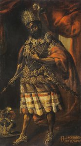 Portrait de Moctezuma II, 17ème siècle
