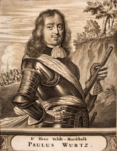 Portrait de Paul Würtz 1612-1676 De : Schauplatz des Krieges, 1675 - Unbekannt