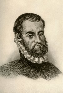 Portrait de Pedro Menendez de Aviles, montrant une tenue espagnole - Unbekannt