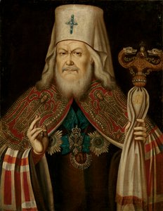 Portrait de Platon II Levshin, le métropolite de Moscou 1737-1812, seconde moitié du 18ème siècle - Unbekannt