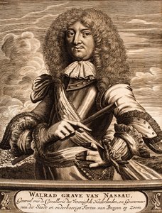 Portrait du prince Walrad de Nassau-Usingen 1635-1702 De : Schauplatz des Krieges, 1675