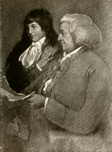 Portrait de Samuel Shoemaker, en perruque, et son fils, 1789, 1937 - Unbekannt