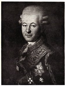 Portrait de Semyon Zorich 1745-1799, favori de Catherine la Grande, début 19e siècle