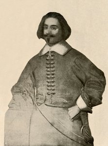 Portrait de Sir John Leverett, en manteau de buffle et bande de soldat simple, 1640-1660 - Unbekannt