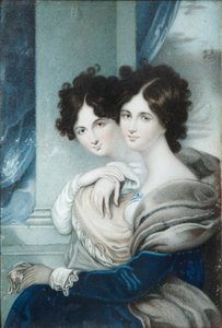 Portrait des sœurs princesses Anna Petrovna 1777-1805 et Ekaterina Petrovna 1783-1830 Lopukhin
