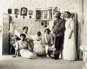 Portrait du Tsar Nicolas II avec sa famille