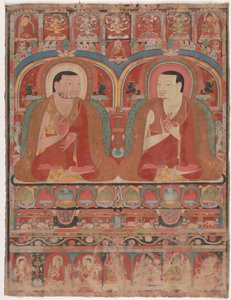 Portrait de deux lamas, vers 1300 - Unbekannt