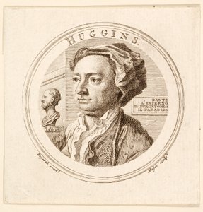 Portrait de William Huggins, pub. 1760