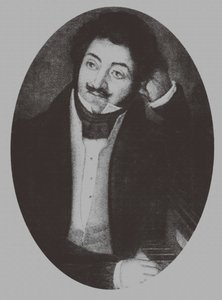 Portrait du compositeur Alexandre Aleksandrovich Alyabyev 1787-1851, années 1810