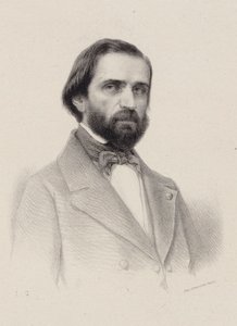 Portrait du compositeur Giuseppe Verdi 1813-1901, c. 1850