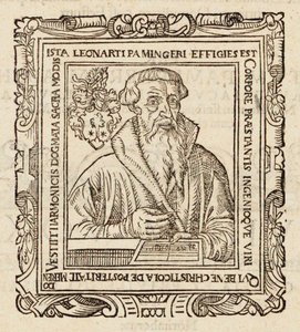 Portrait du compositeur Leonhard Paminger 1495-1567, 1573 - Unbekannt
