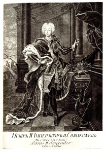 Portrait du tsar Pierre II de Russie 1715-1730 - Unbekannt