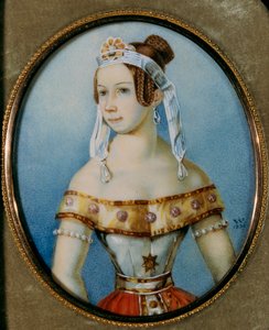 Portrait de la ballerine Varvara Volkova 1816-1898, 1836