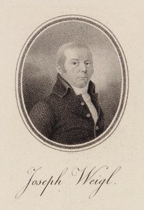 Portrait du violoncelliste Joseph Franz Weigl, vers 1785 - Unbekannt