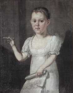 Portrait du poète Mikhaïl Lermontov 1814-1841 enfant, 1817-1818 - Unbekannt