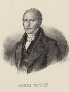 Portrait du violoniste et compositeur Louis Spohr 1784-1859