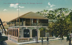 Bureau de poste et douane, St. Georges, Bermudes, début du 20e siècle - Unbekannt