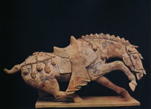 Figure en poterie d
