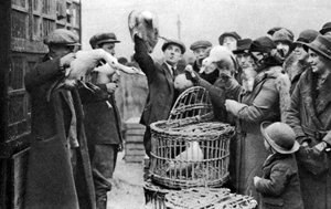 Marchands de volaille, Caledonian Market, Londres, 1926-1927