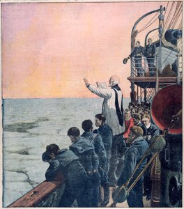 Prières sur le lieu du naufrage du Titanic, 1912 - Unbekannt