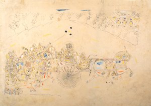 Étude préparatoire pour un portrait de Man Singh et son harem, 1810-15 - Unbekannt