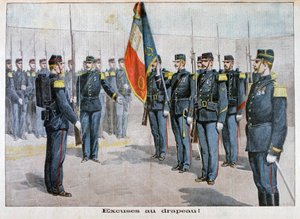 Présentation des excuses au drapeau, Toulon, France, 1898 - Unbekannt