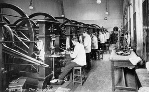 Salle de presse, la Monnaie royale, Tower Hill, Londres, début du 20ème siècle - Unbekannt