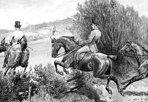 Le prince Albert chassant près du château de Belvoir, Leicestershire, vers 1840, 1900 - Unbekannt