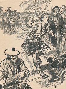 Prince Charlie à la bataille de Culloden, vers 1907 - Unbekannt