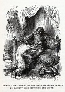 Le prince Henri offre sa vie lorsque son père doute de sa loyauté en rendant la couronne, 1882 - Unbekannt