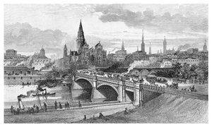 Pont des Princes, Melbourne, Victoria, Australie, 1886 - Unbekannt