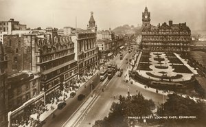 Princes Street regardant vers l