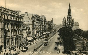 Princes Street regardant vers l