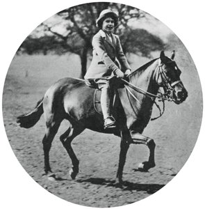 La princesse Elizabeth à cheval, Windsor Great Park, 1935, 1937 - Unbekannt