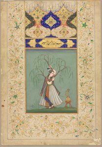 Princesse fumant un hookah en tant que Salabhanjika, 1700s